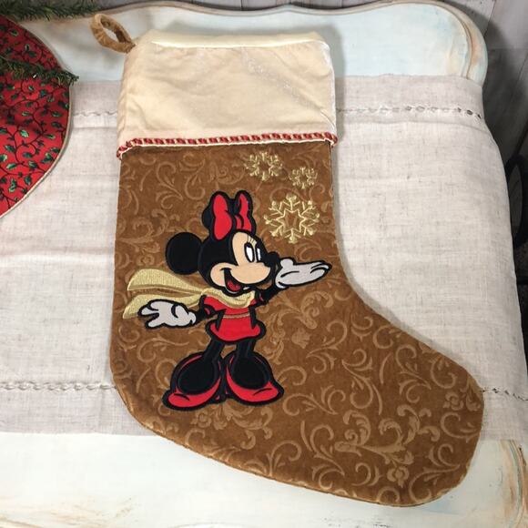 Set of 4 Disney Very Soft Micky and Minnie Stockings - 2 NWT 2 Like New - Picture 3 of 16
